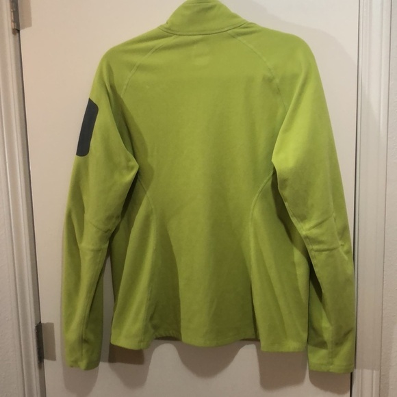 𝅺first Ascent chartreuse zip up pullover tall Lg - Picture 6 of 6